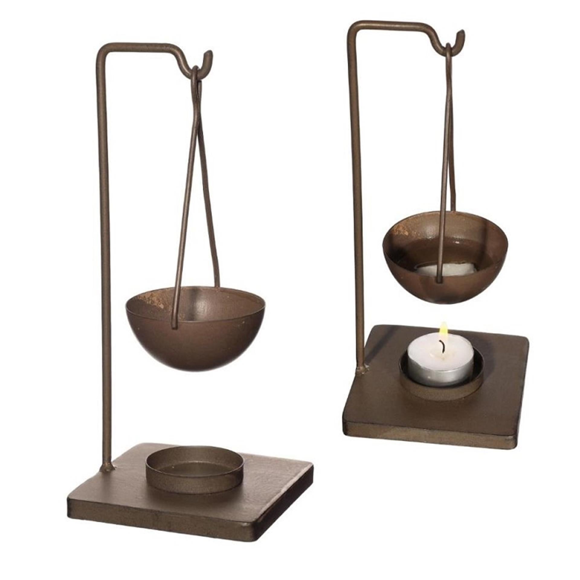 Ideen 4 Jahreszeiten Abeki Duftbrenner dunkelbraun 23cm 2 Stk.