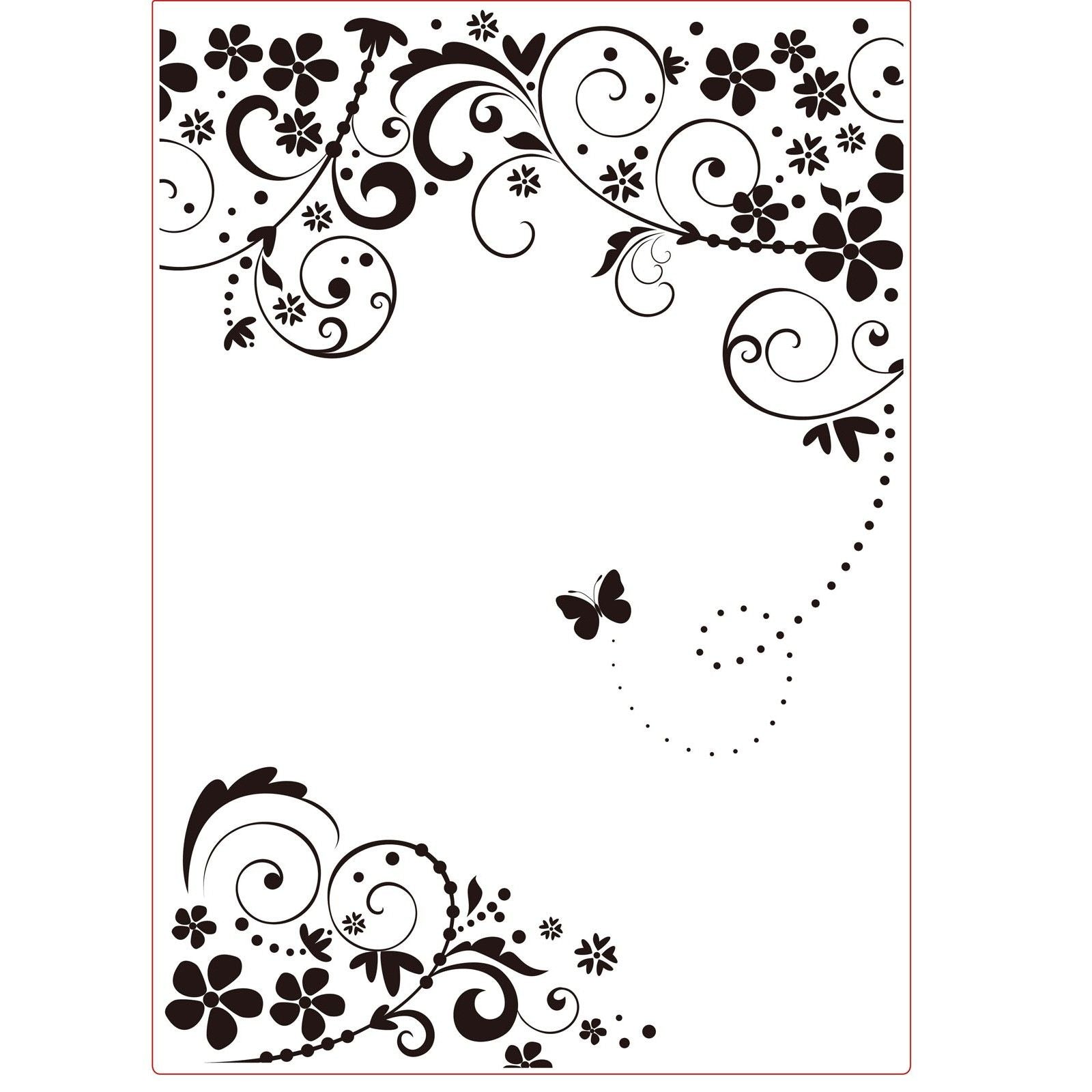 Vaessen creative • Prägefolder Blume und Schmetterling