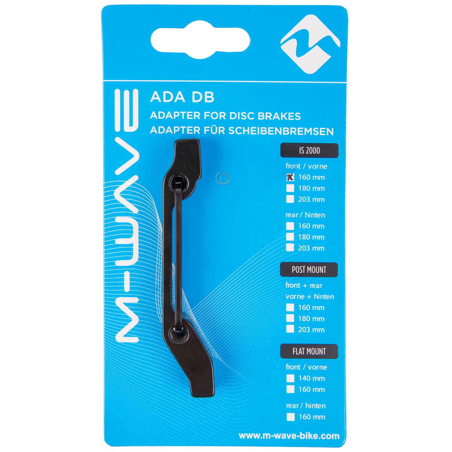 M-Wave ada db is1 Adapter für Scheibenbremsen