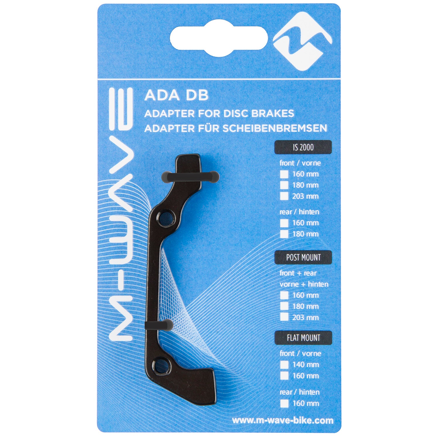 M-Wave ada db is2 Adapter für Scheibenbremsen