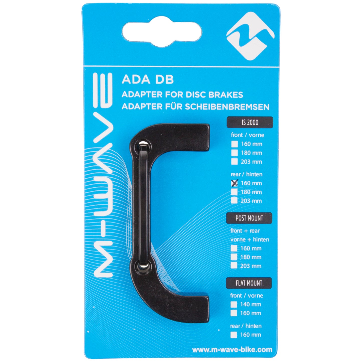 M-Wave ada db is4 Adapter für Scheibenbremsen