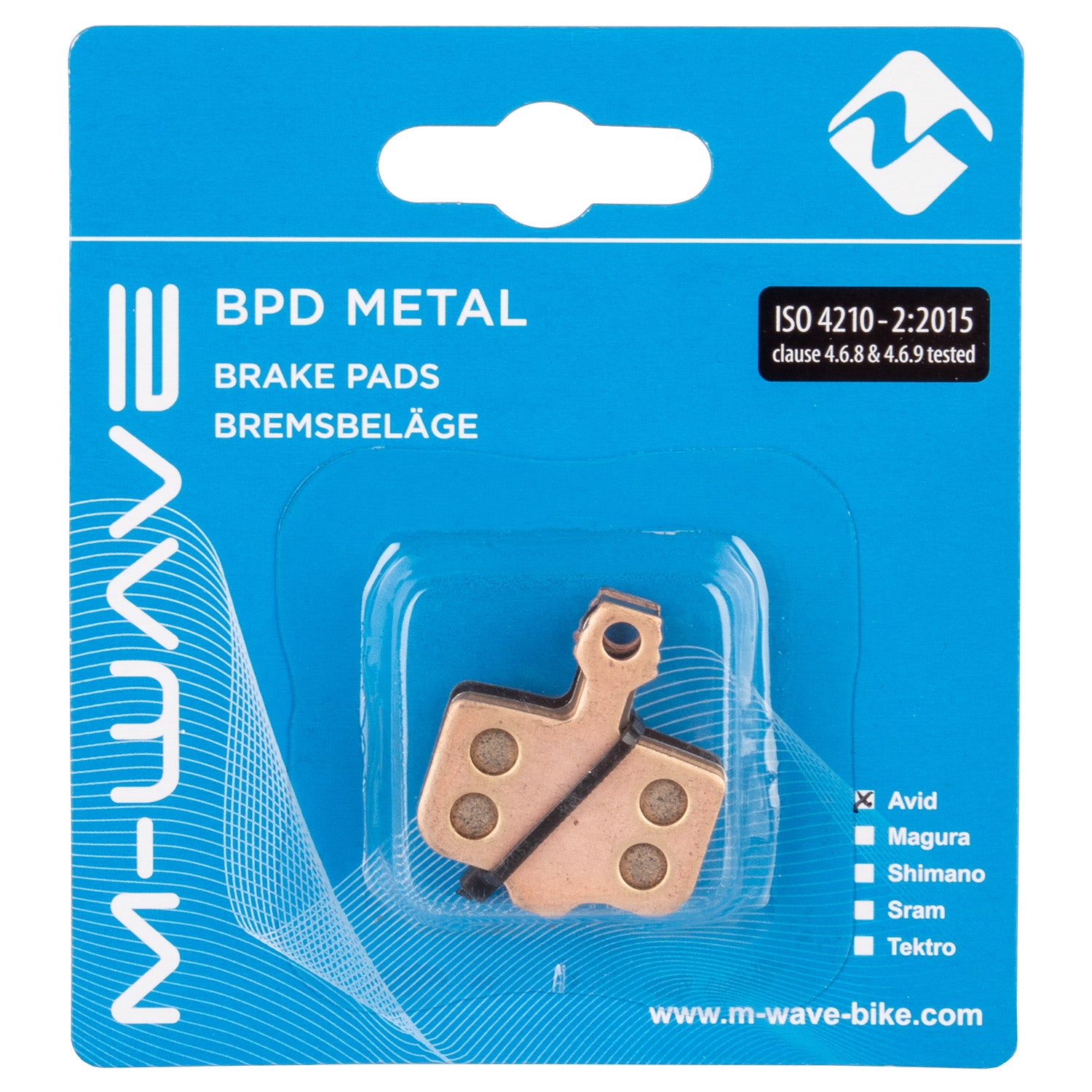 M-Wave BPD Metall AS1 Bremsbeläge für Scheibenbremse