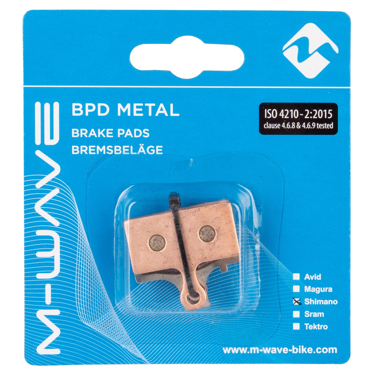 M-Wave BPD Metall S1 Bremsbeläge für Scheibenbremse