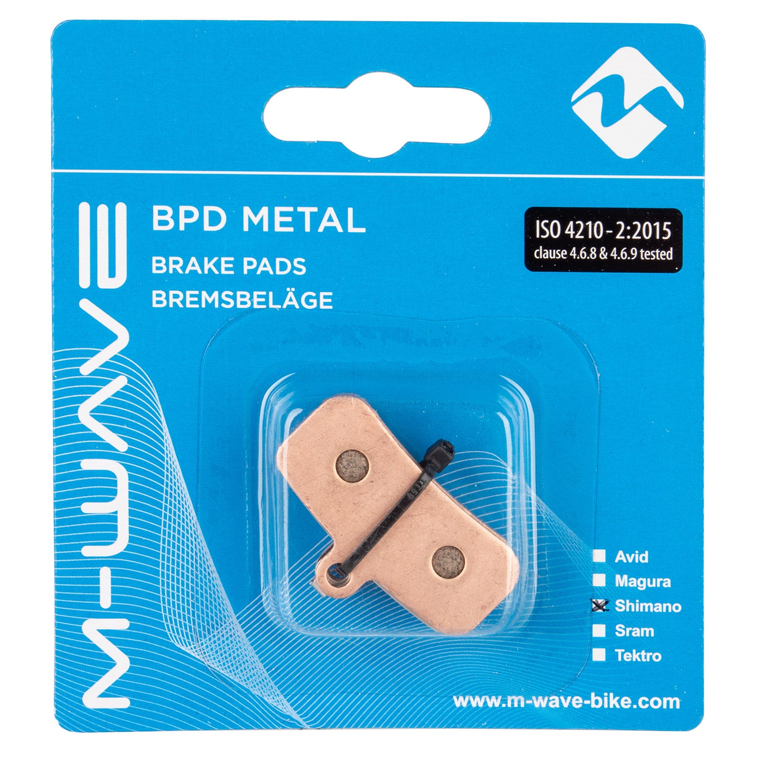 M-Wave BPD Metall S2 Bremsbeläge für Scheibenbremse