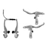 Bremsset V-Brake mit Bremshebeln Aluminium silber