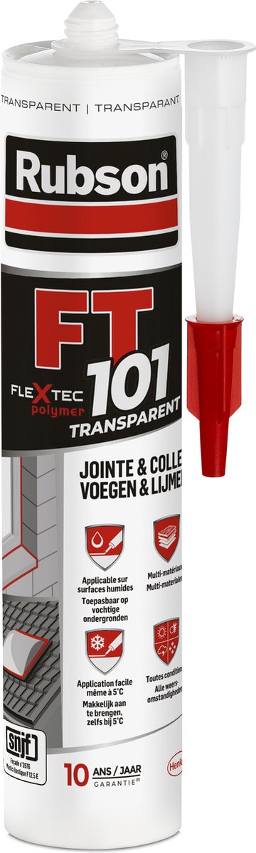 Rubson 1005163 – ft101 transparent 280 ml | 6 Stück