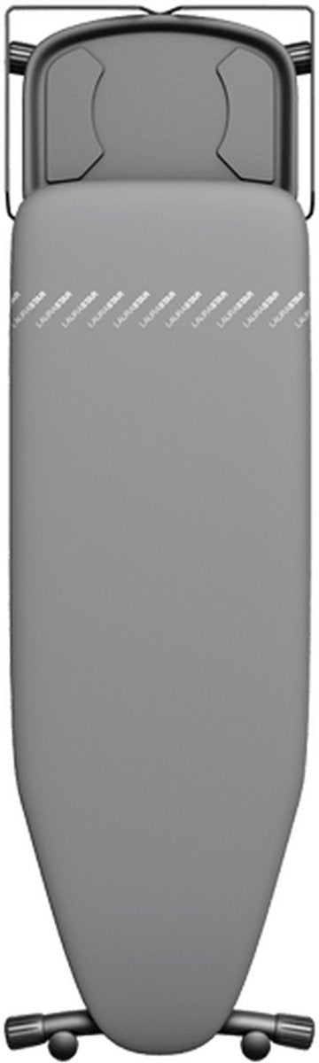 Laurastar Bügelbrett Plusbrett, 42 cm x 125 cm, 100 % Baumwolle, für die meisten Dampfbügeleisen geeignet, höhenverstellbar, integriertes Rollenpaar, 9 kg, bequeme Aufbewahrung