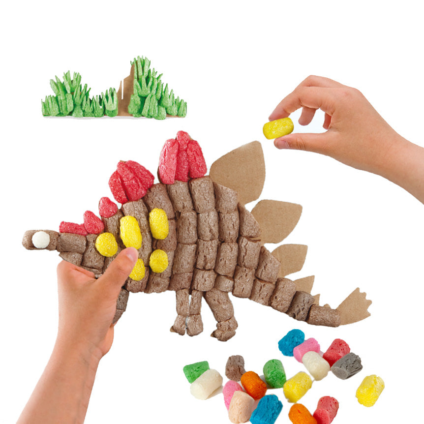 Playmais Dino Dekorationskarten, 4st.