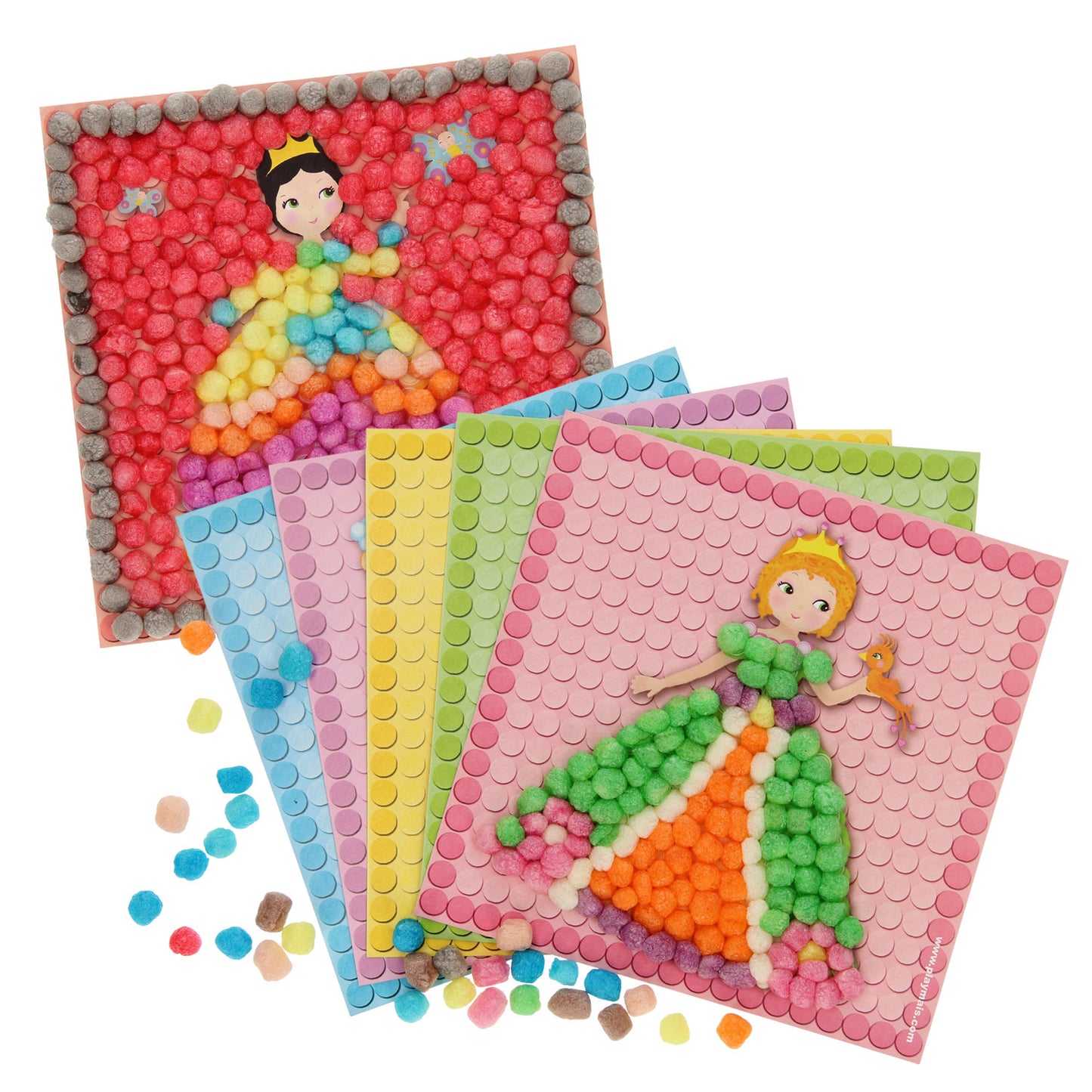 Playmais Mosaikkarten dekorieren Prinzessin