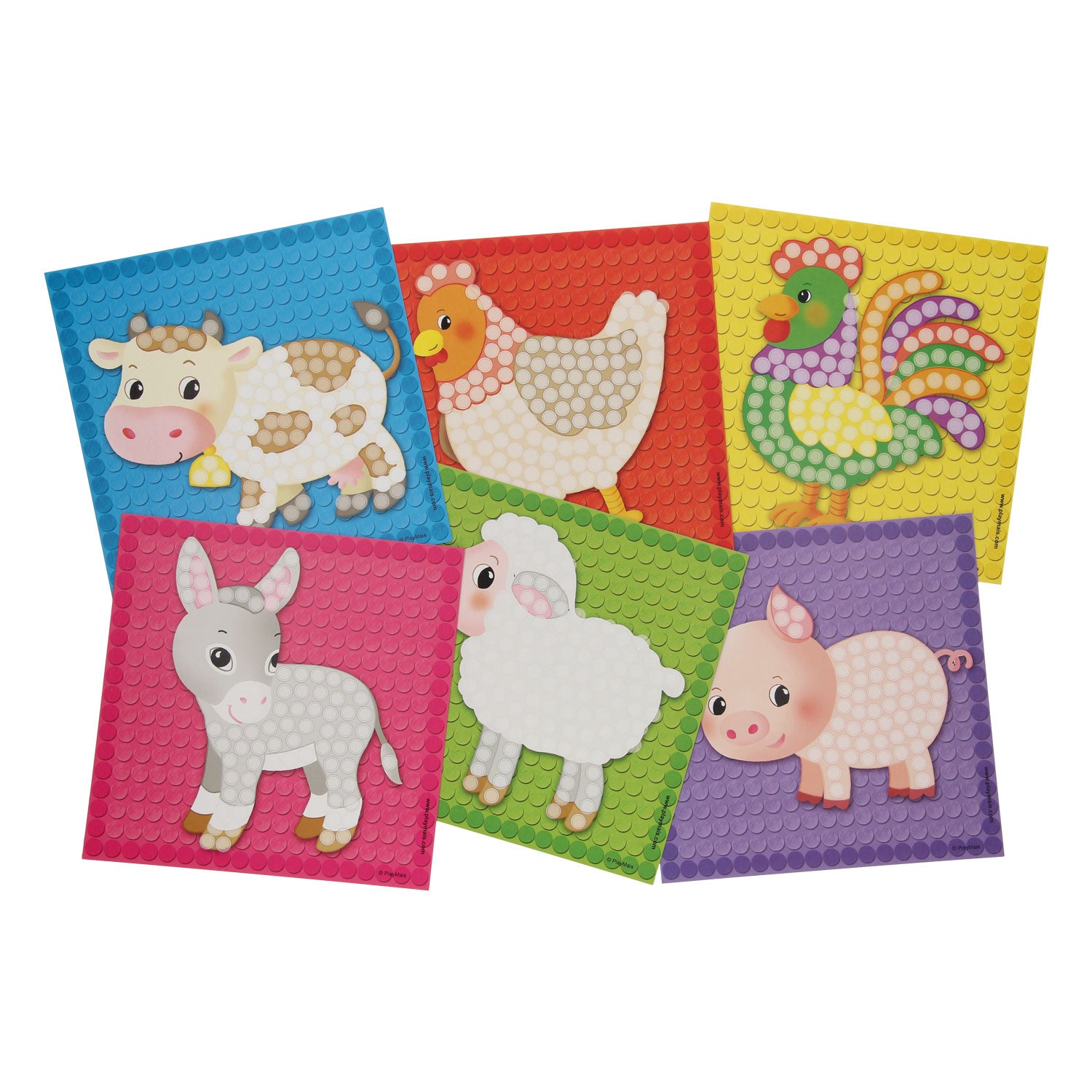 Playmais Mosaic -Karten dekorieren Farm