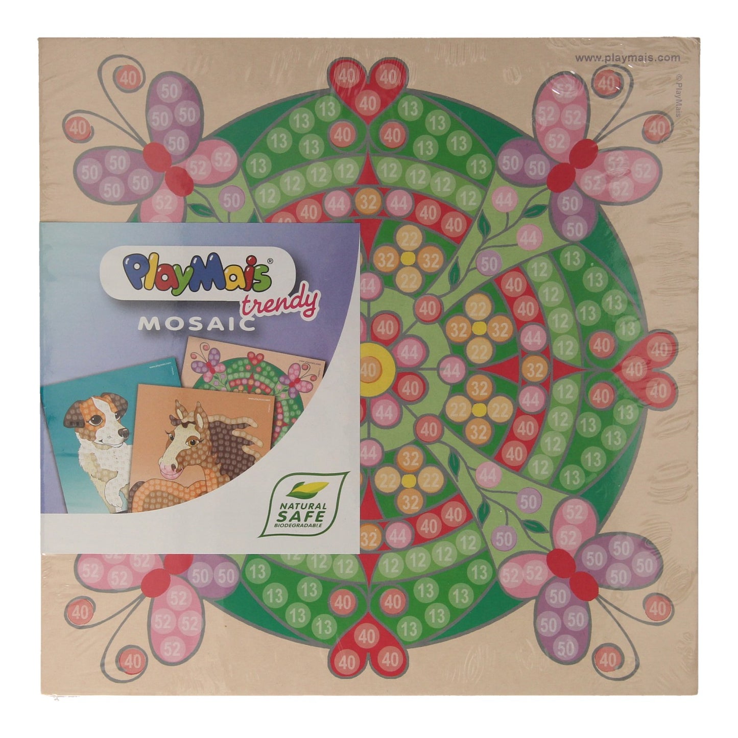 Playmais Mosaic -Karten dekorieren trendige Mandala