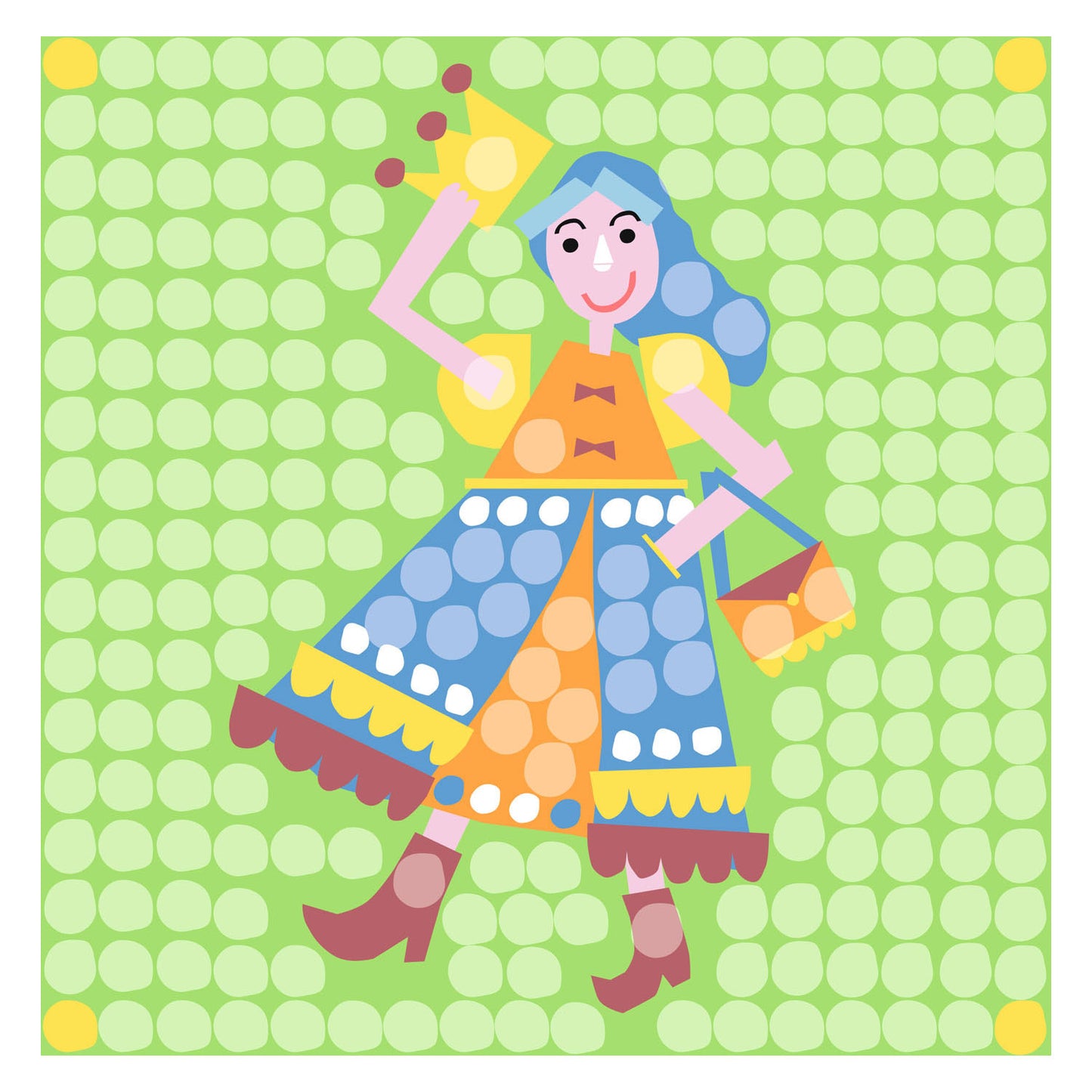 Playmais-Mosaikkarten schmücken Prinzessin