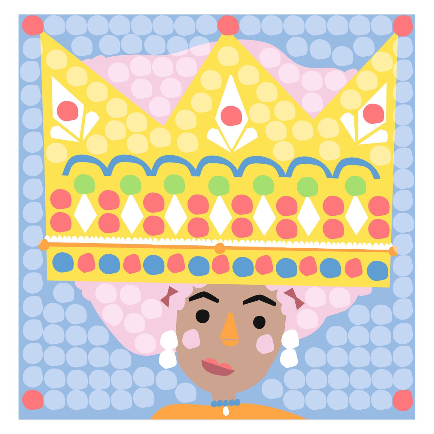 Playmais-Mosaikkarten schmücken Prinzessin