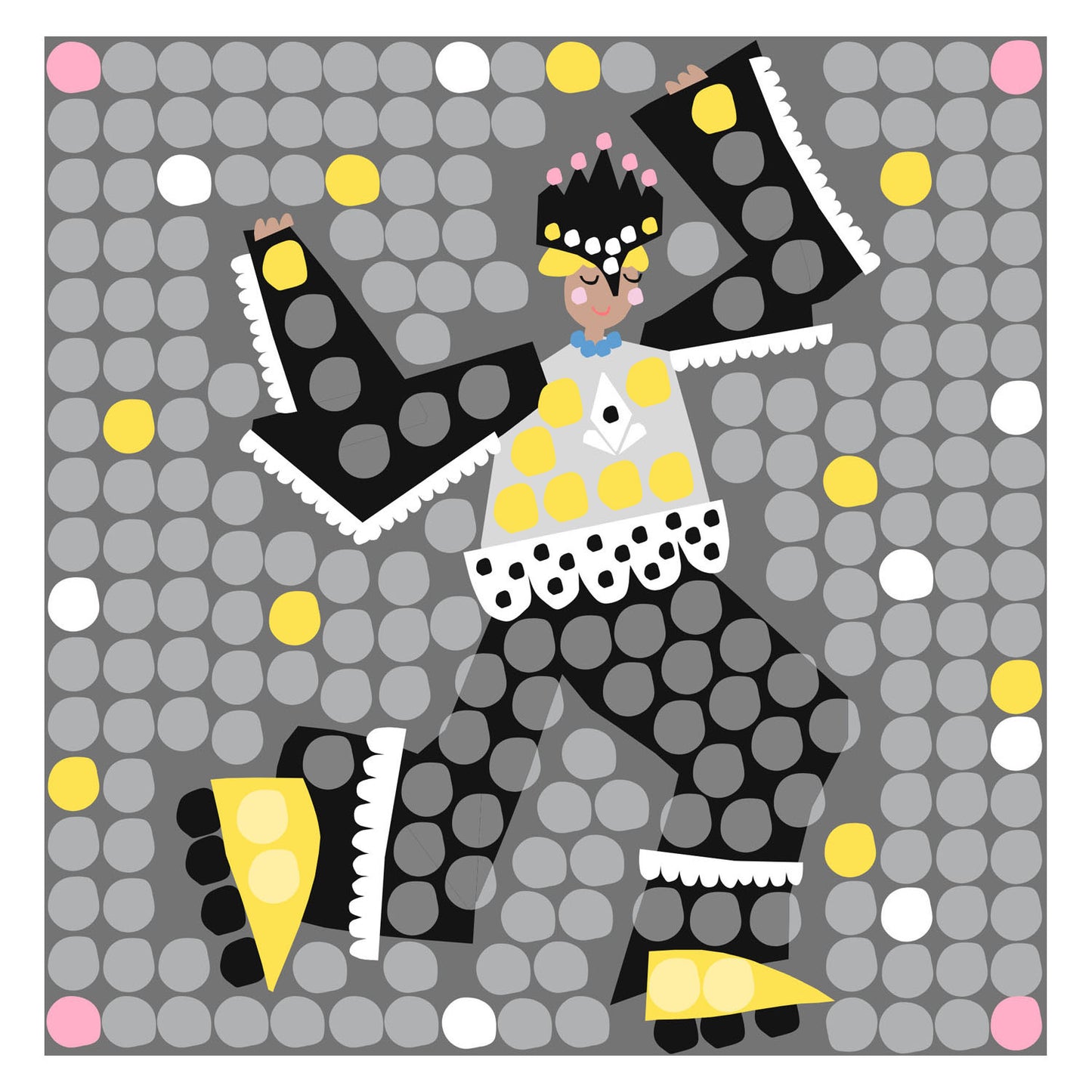 Playmais-Mosaikkarten schmücken Prinzessin