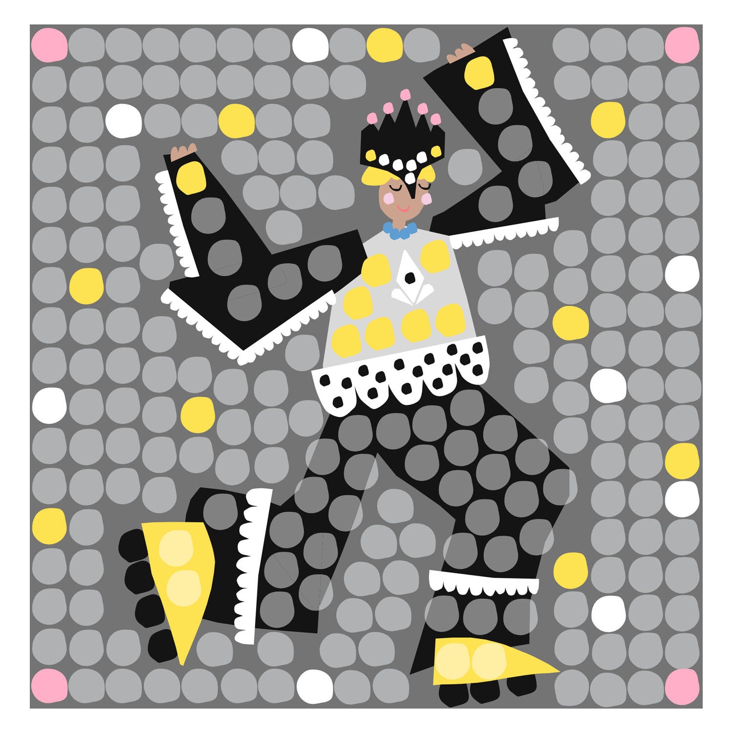 Playmais-Mosaikkarten schmücken Prinzessin