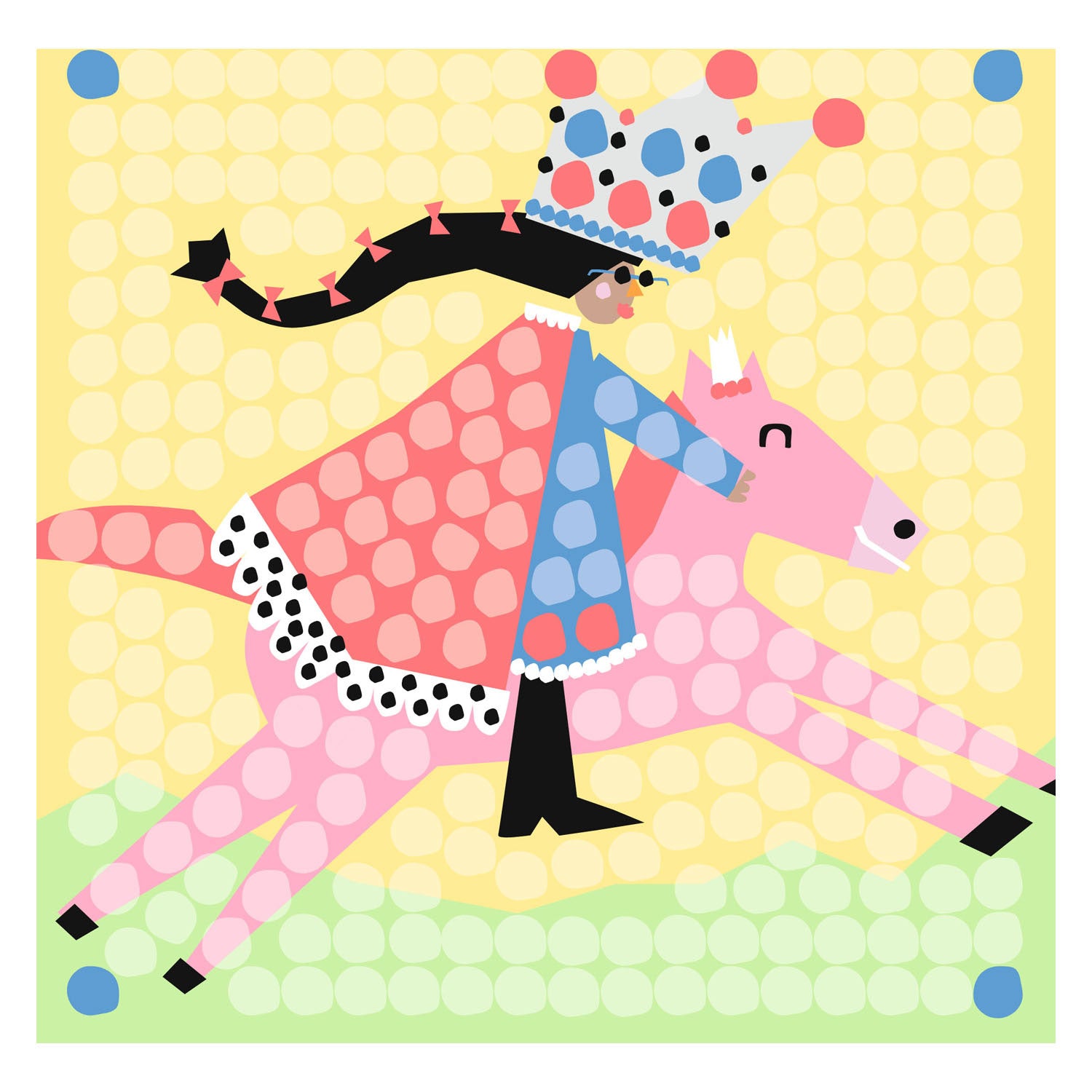 Playmais-Mosaikkarten schmücken Prinzessin