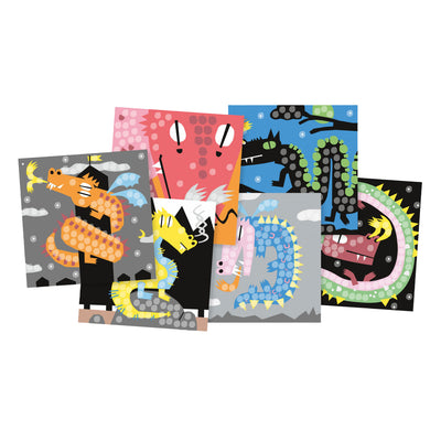 Playmais Mosaikkarten schmücken Drachen
