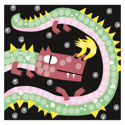 Playmais Mosaikkarten schmücken Drachen