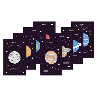 Playmais-Mosaikkarten schmücken das Sonnensystem