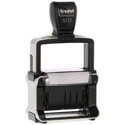 Selbstfärbender Stempel Trodat 5117 aus Kunststoff, 12 Zeilen, 4 mm Zeichen