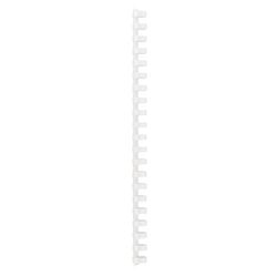 Binderücken GBC Kunststoff A4 16 mm weiß Kapazität 145 Blatt