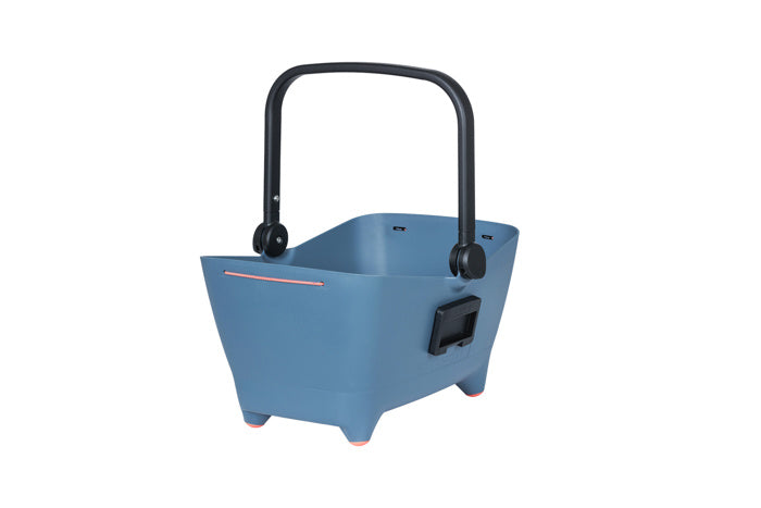 Basil Buddy KF – Hundefahrradkorb – Vorderseite – verblasstes Denim