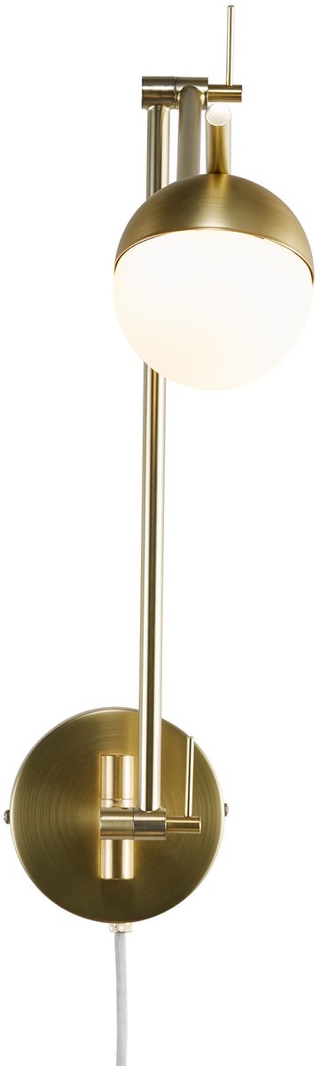 Nordlux Contina Wandleuchte-G9-Opalglas Messing