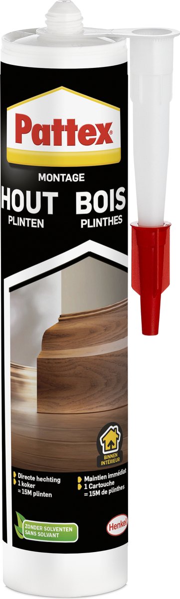 Pattex 1072076 - Sockelleisten 380g | 6 Stück