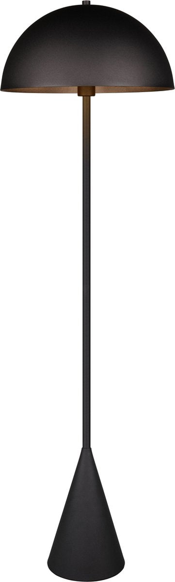 Trio Alfie - Stehleuchte - Schwarz matt - exkl. 1x E27 4,9 W - Fußschalter - grün gehen
