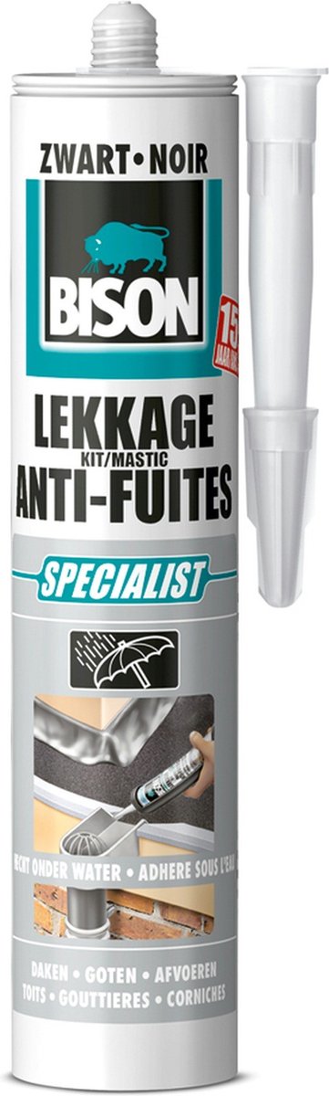 Bison 1029675 – B-Leck-Set 300 ml schwarz | 3 Stück