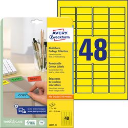 Etiketten avery zweckform l6041 gelb 960 Stück