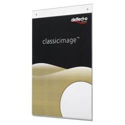 Wandprospekthalter deflecto 018884 transparent