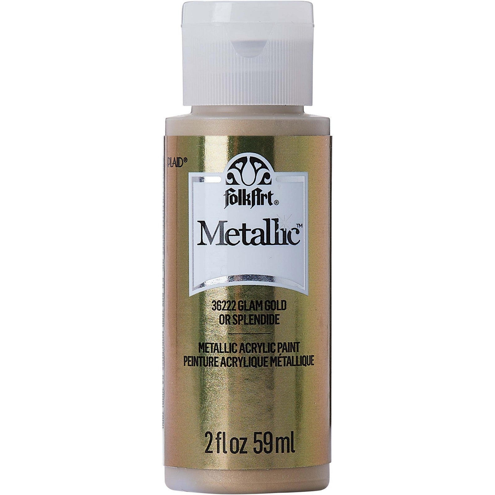 Folkart • Metallic-Acrylfarbe Glam Gold 59 ml