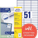 Multifunktionsetiketten Avery Quickpeel 5100 Stück weiß