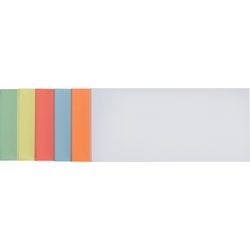Präsentationskarten rechteckig 9,5x20,5cm sortiert