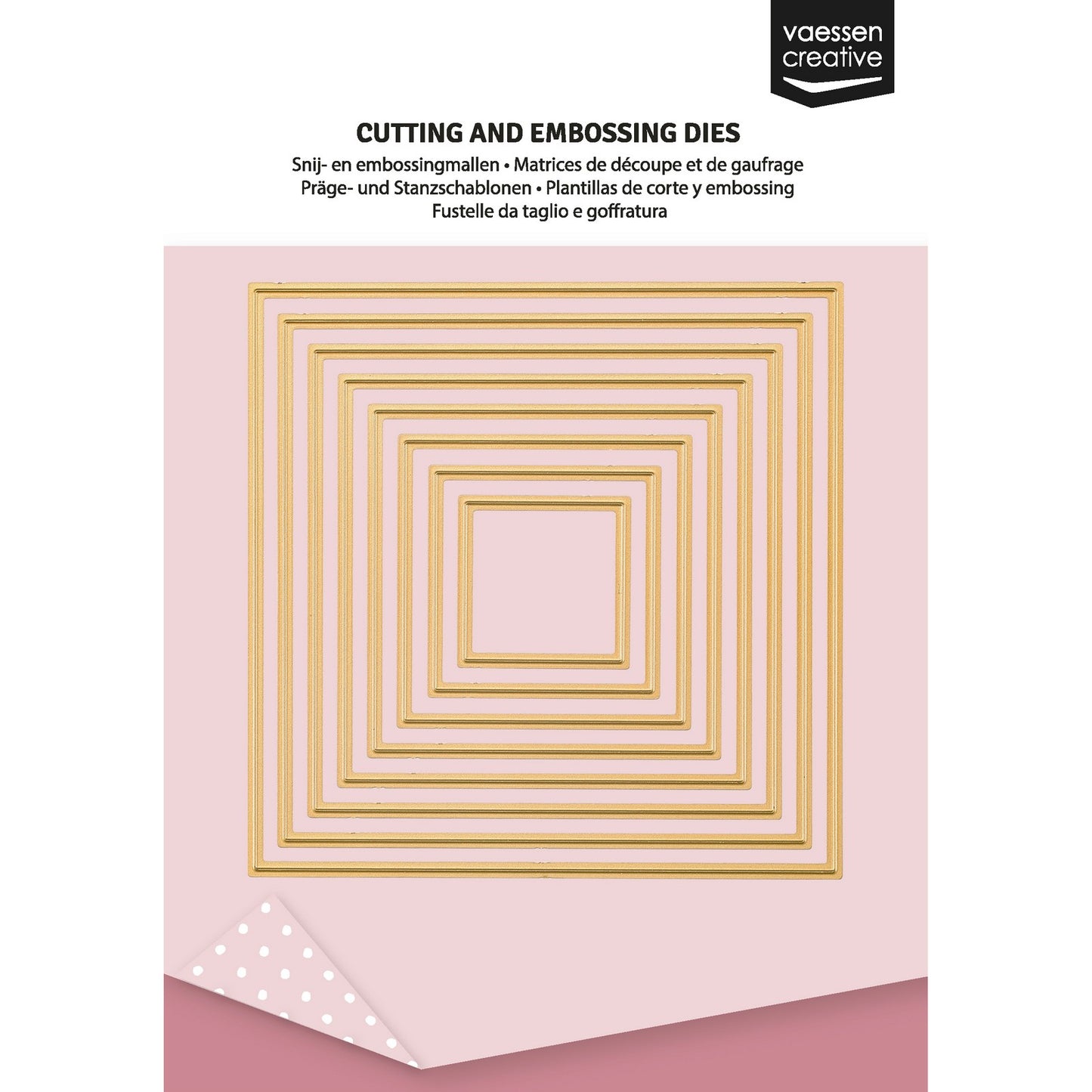 Vaessen creative • Stanzformen Quadrate 8-tlg.