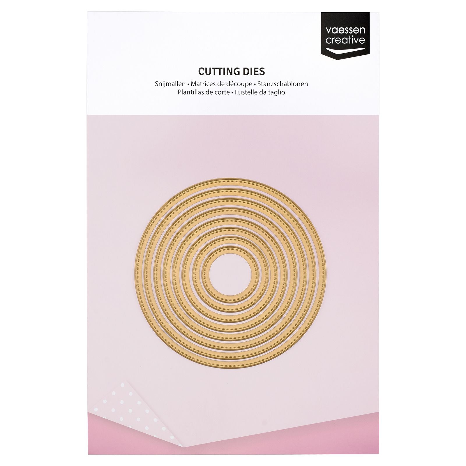 Vaessen creative • essentials Stanzformen Kreis mit Nahtkante 8 Stk.