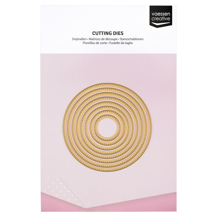 Vaessen creative • essentials Stanzformen Kreis mit Nahtkante 8 Stk.