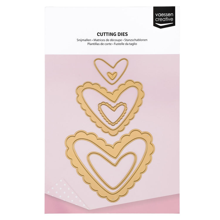 Vaessen creative • essentials Stanzformen Herzen 6-tlg