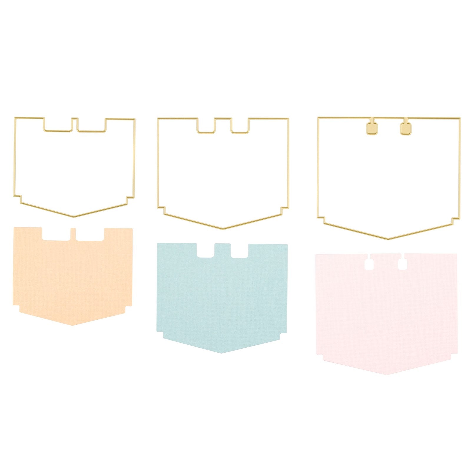 Vaessen creative • Stanzformen Rolodex eckig 3 Stk.