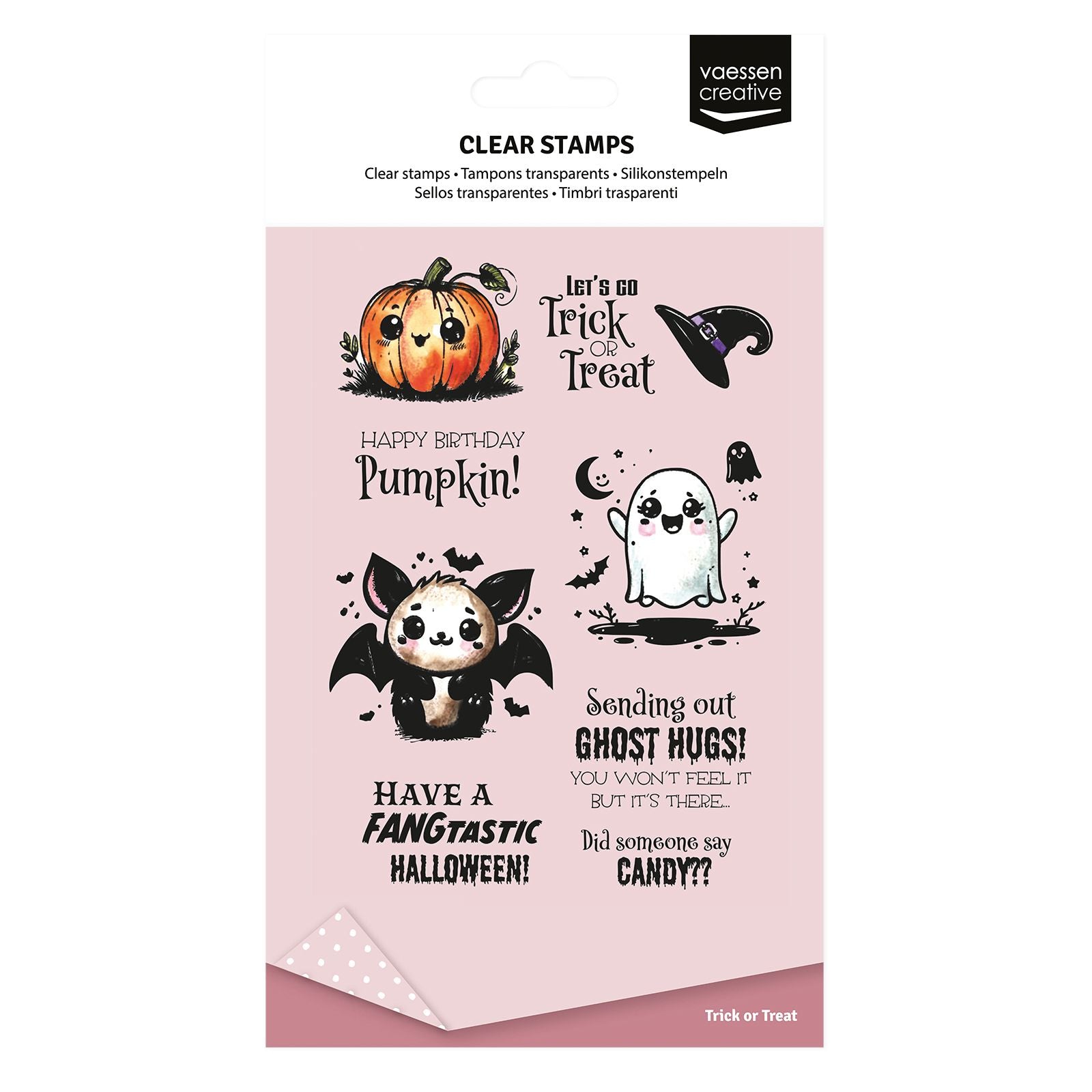 Vaessen creative • Transparente Stempel Süßes oder Saures, 9 Stk.