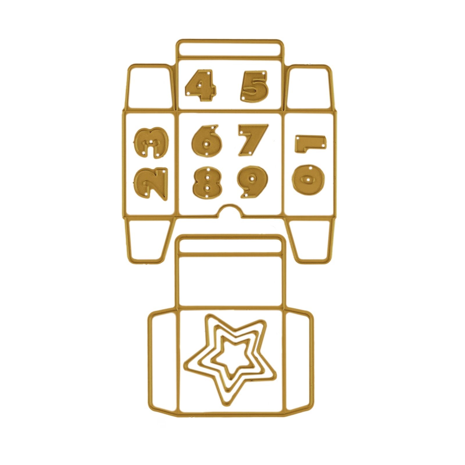 Vaessen creative • Stanzformen Adventskalenderbox 14-tlg.