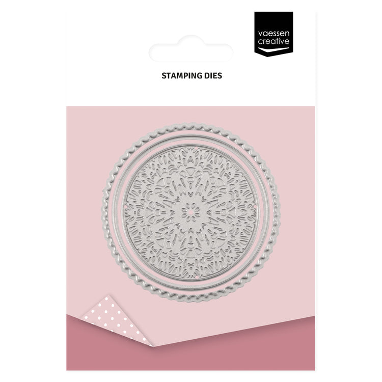 Vaessen creative • Papierstempel ca. ø5,4 cm 3 Stk. stempeln.