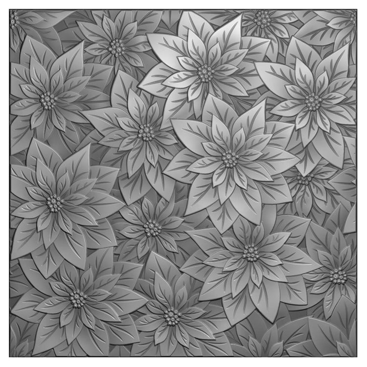 Vaessen creative • 3D-Prägefolder Weihnachtsrose 15x15cm