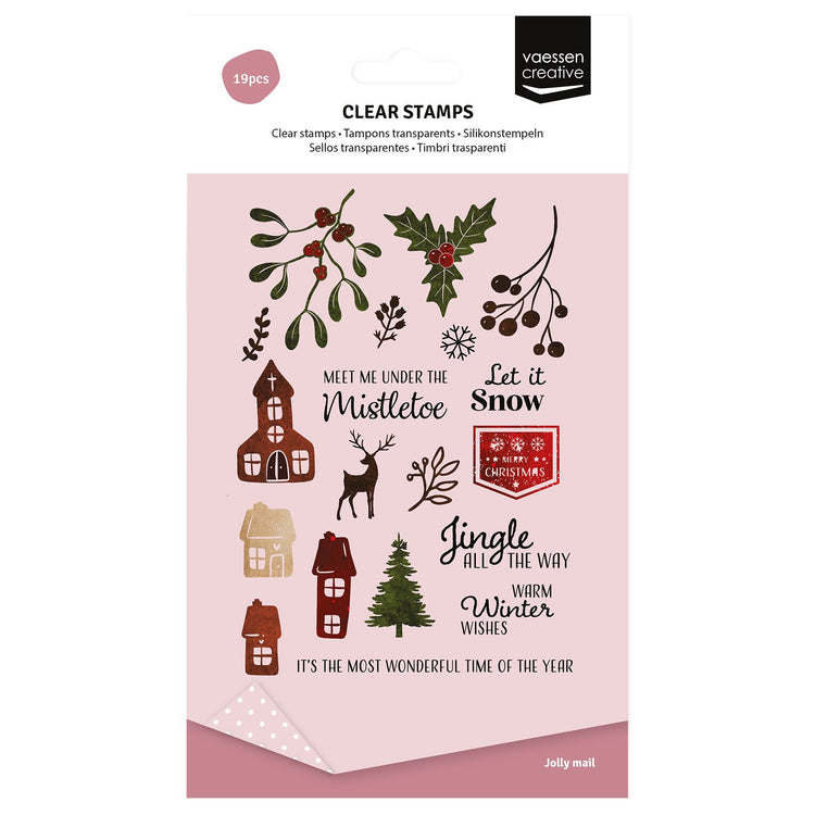 Vaessen creative • Klarsichtstempel Mistelzweig 19St.