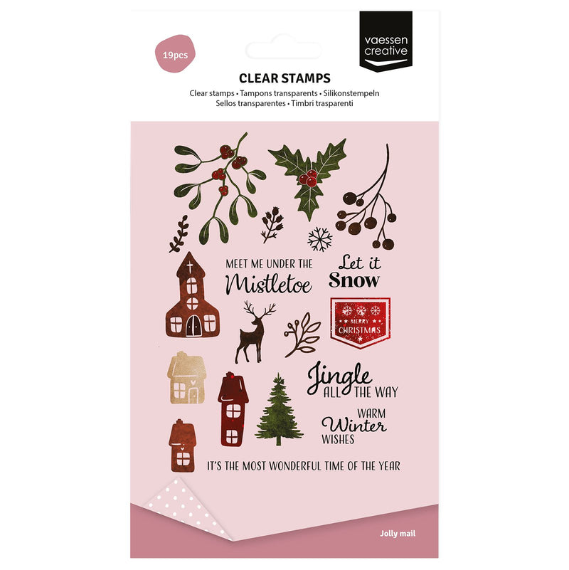 Vaessen creative • Klarsichtstempel Mistelzweig 19St.