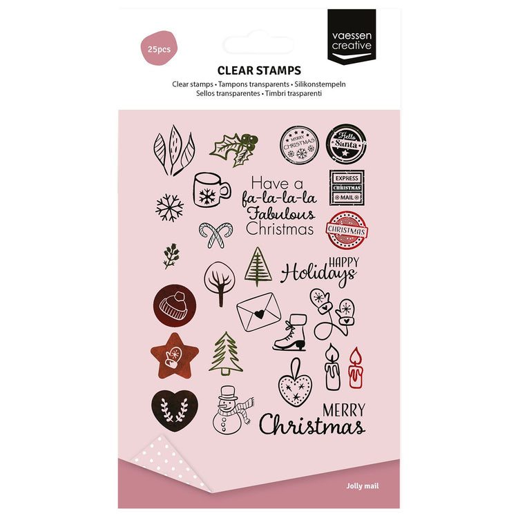Vaessen creative • Klarsichtstempel Falala Weihnachten 25 Stk.