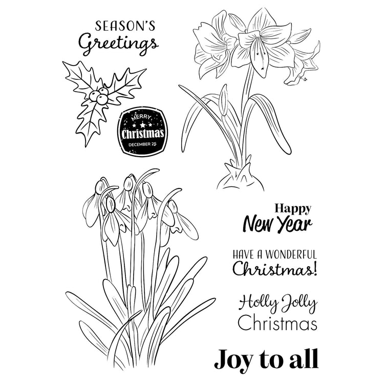 Vaessen creative • Clear Stamps Joy to All 9tlg.
