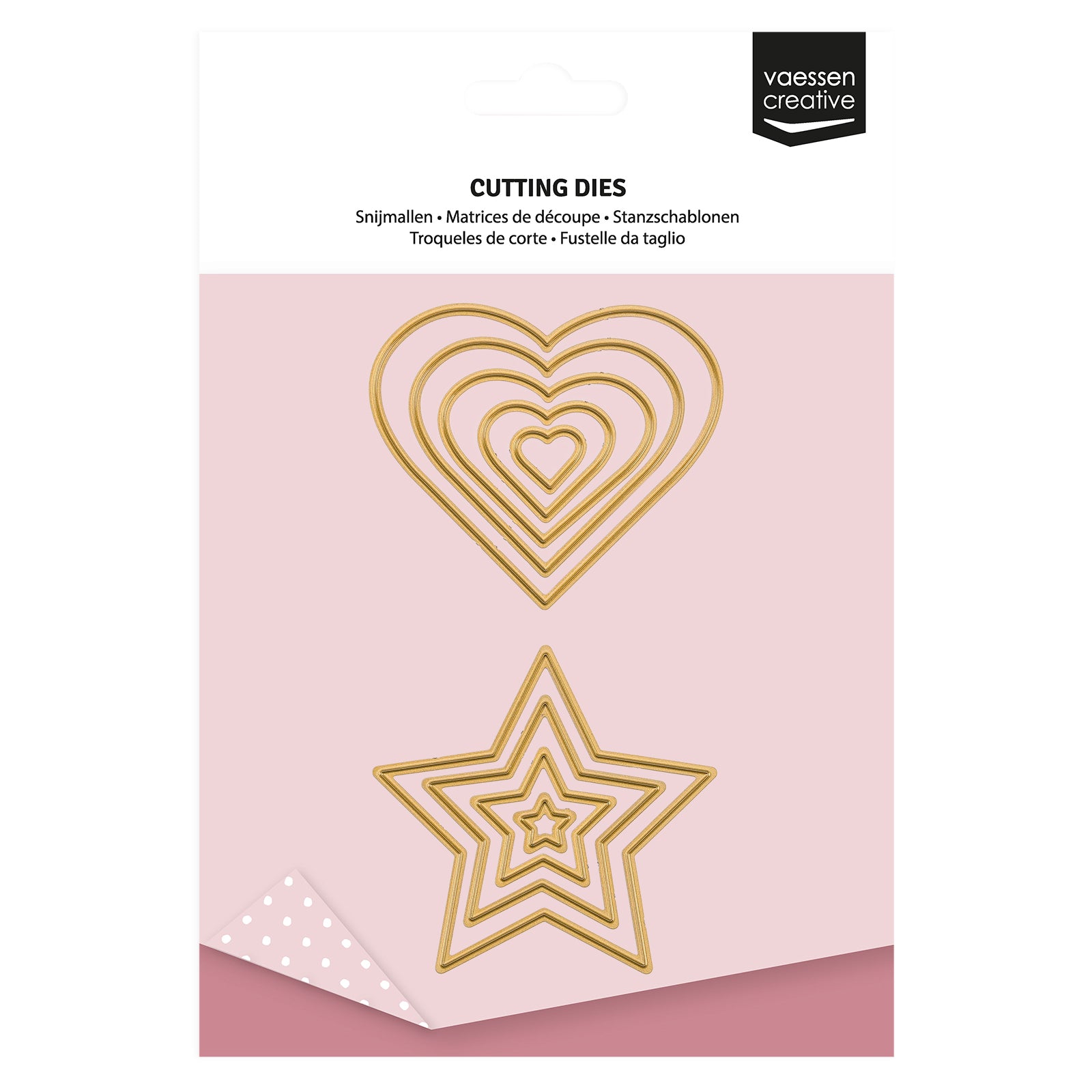 Vaessen creative • Mini-Stanzformen Sterne Herzen 10 Stk.