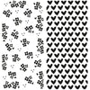 Vaessen creative • Klarsichtstempel Hintergrund Herzen Blumen 2St.